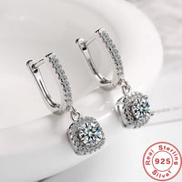 Boucles d’Oreilles Huggie 2CT en Moissanite Diamant de Laboratoire
