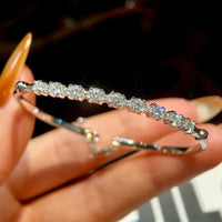 Bracelet Diamant Moissanite Certifié GRA pour Femme en Véritable Argent 925