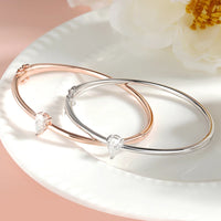 Bracelet Femme Moissanite Poire 1CT, Argent Massif 925