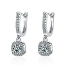 Boucles d’Oreilles Huggie 2CT en Moissanite Diamant de Laboratoire