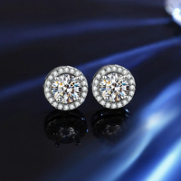 Clous d’Oreilles Moissanite Certifiés en Argent 925