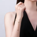 Bracelet Fleur Moissanite à Quatre Feuilles pour Femme Argent S925