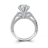 Anillo Lazo Brillante – Moissanita 3.0ct | Plata S925