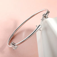 Bracelet Femme Moissanite Poire 1CT, Argent Massif 925