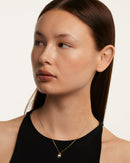 Collier Pendentif Lettre A–Z Plaqué Or 18K en Argent 925