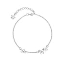 Bracelet Papillon Fleur pour Femme Argent S925 Réglable