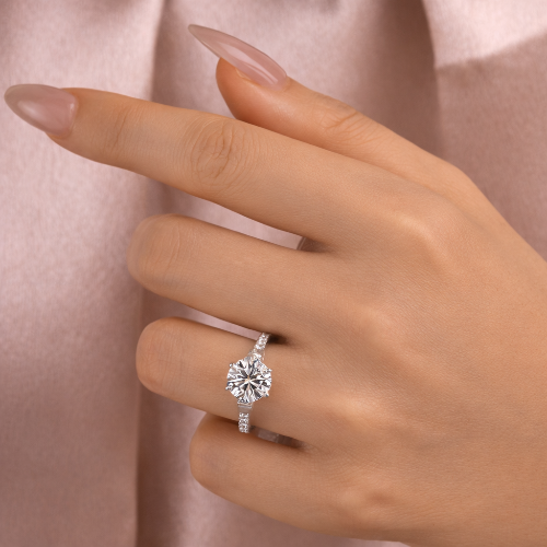 Anillo Lazo Brillante – Moissanita 3.0ct | Plata S925