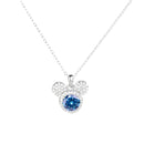 Collier Mickey Plein Moissanite en Argent 925