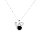 Collier Mickey Plein Moissanite en Argent 925