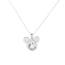 Collier Mickey Plein Moissanite en Argent 925