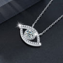 Collier Pendentif Œil d'éveil Moissanite en Argent 925