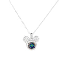 Collier Mickey Plein Moissanite en Argent 925