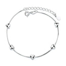 Bracelet Papillon Fleur pour Femme Argent S925 Réglable