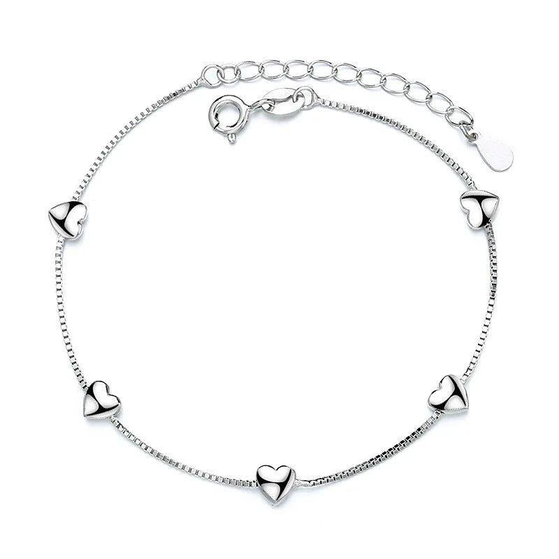 Bracelet Papillon Fleur pour Femme Argent S925 Réglable