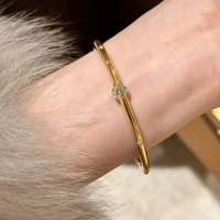 Bracelet étoile filante ouvrable 18.5cm circonférence