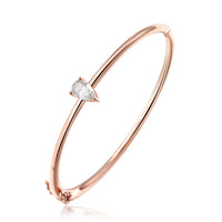 Bracelet Femme Moissanite Poire 1CT, Argent Massif 925