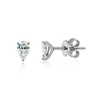 Boucles Moissanite Poire 0.5CT 1CT en Argent 925 Or 18K