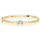 Bracelet Élégant Femme Moissanite, Argent 925, Certifié GRA